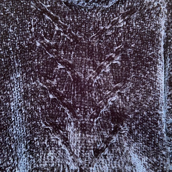 Royal Blue Velvet Sweatshirt - Picture 6 of 10